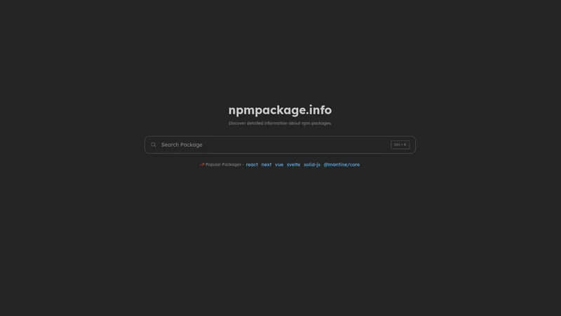 npmpackage.info