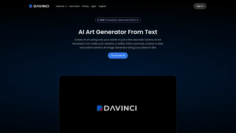 DaVinci AI Art Generator