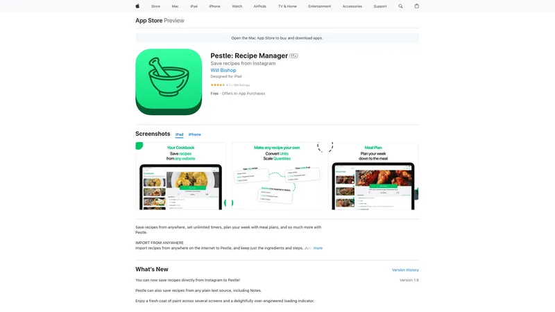 Pestle: Recipe Manager