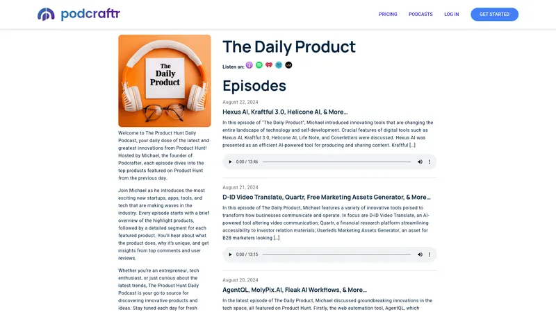 The Daily Product - Podcraftr