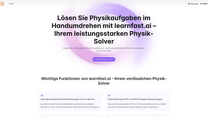 LearnFast AI Physics Solver