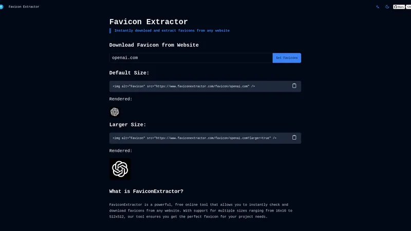 Favicon Extractor