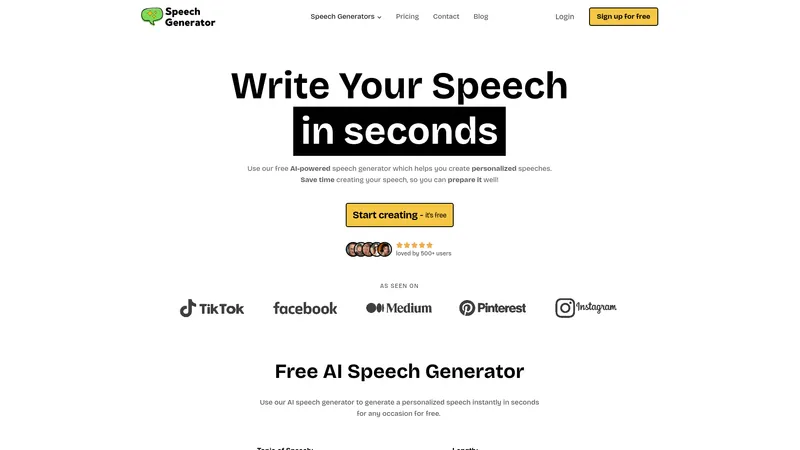 SpeechGeneratorAI