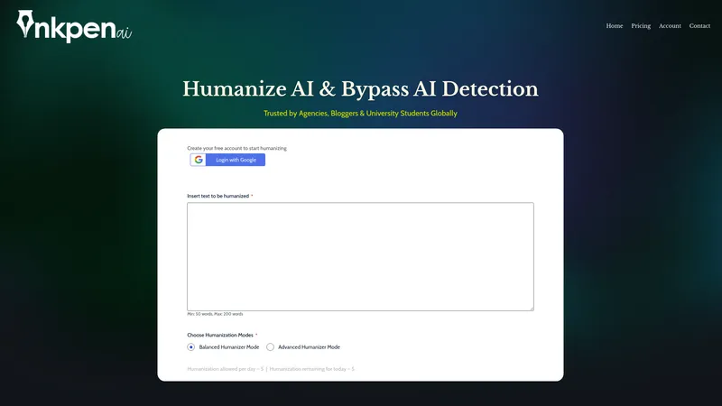 Inkpen AI Text Humanizer