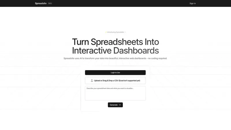 Spreadsite