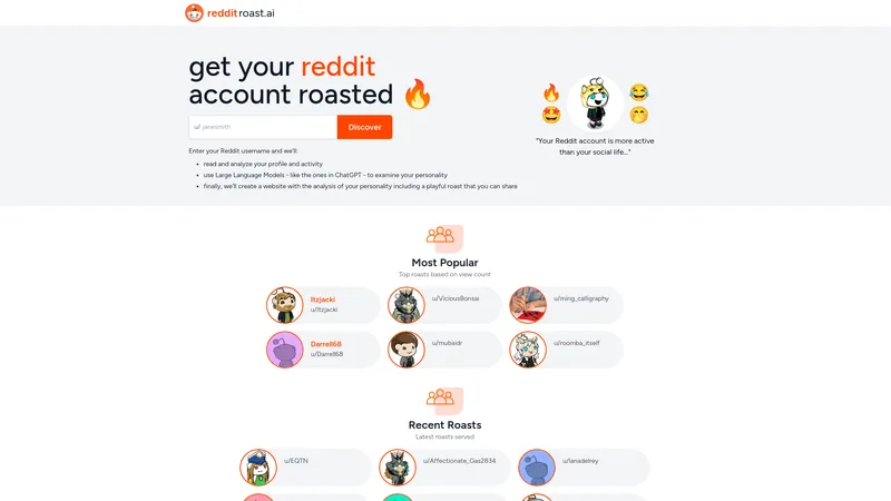 Reddit Roast